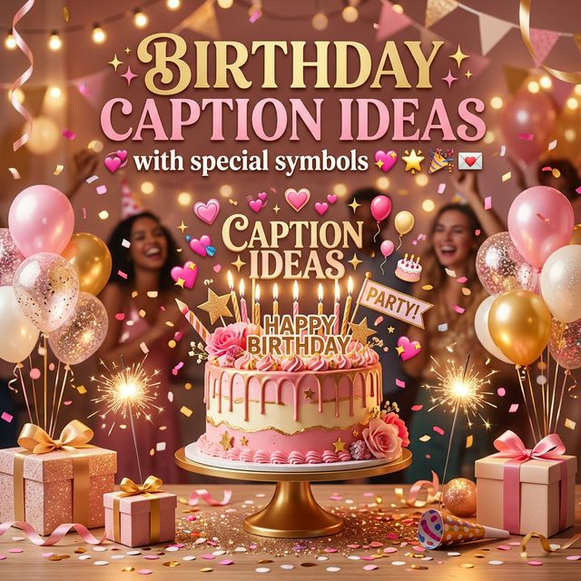 ไอเดียแคปชั่นอวยพรวันเกิดตัวเอง และวันเกิดเพื่อน พร้อมสัญลักษณ์พิเศษน่ารักๆ