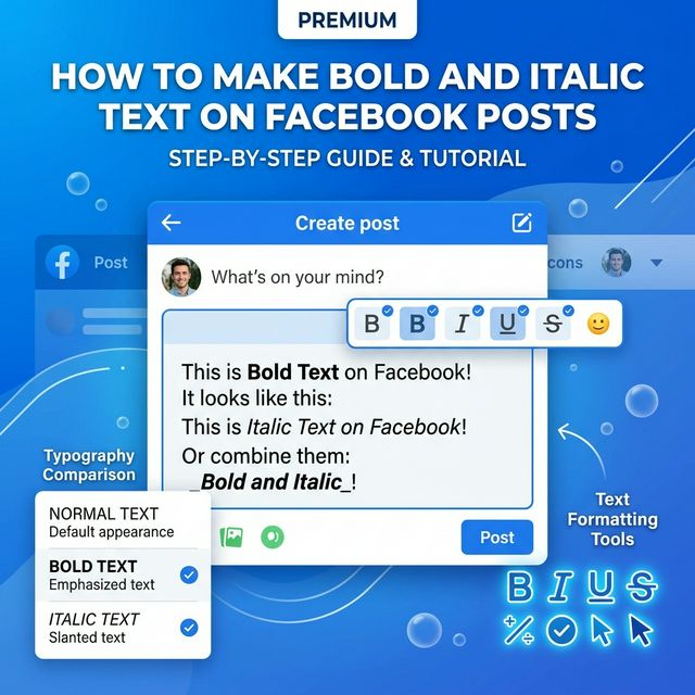 วิธีทำตัวหนา ตัวเอียง บน Facebook Post ให้สะดุดตาคนเลื่อนฟีด