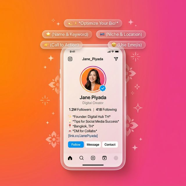 เทคนิคตั้งชื่อ Bio ไอจี (Instagram Bio) ให้น่าสนใจ พร้อมเรียกยอดฟอลโลเวอร์