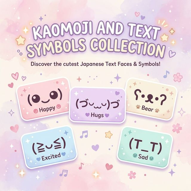 สัญลักษณ์พิเศษ (Kaomoji และ Text Symbols) ยอดฮิต ที่สายโซเชียลต้องมีติดเครื่อง