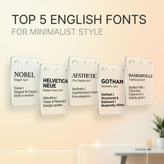 แนะนำ 5 รูปแบบฟอนต์ภาษาอังกฤษยอดฮิต ที่สายฝอและสายมินิมอลชอบใช้