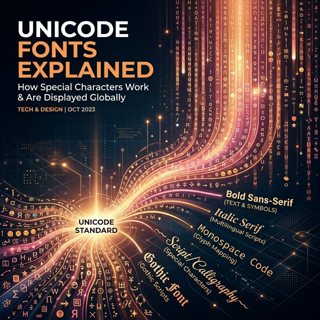 ฟอนต์ตัวอักษรพิเศษ (Unicode) คืออะไร ทำไมถึงก๊อปปี้ไปวางได้ทุกแอป